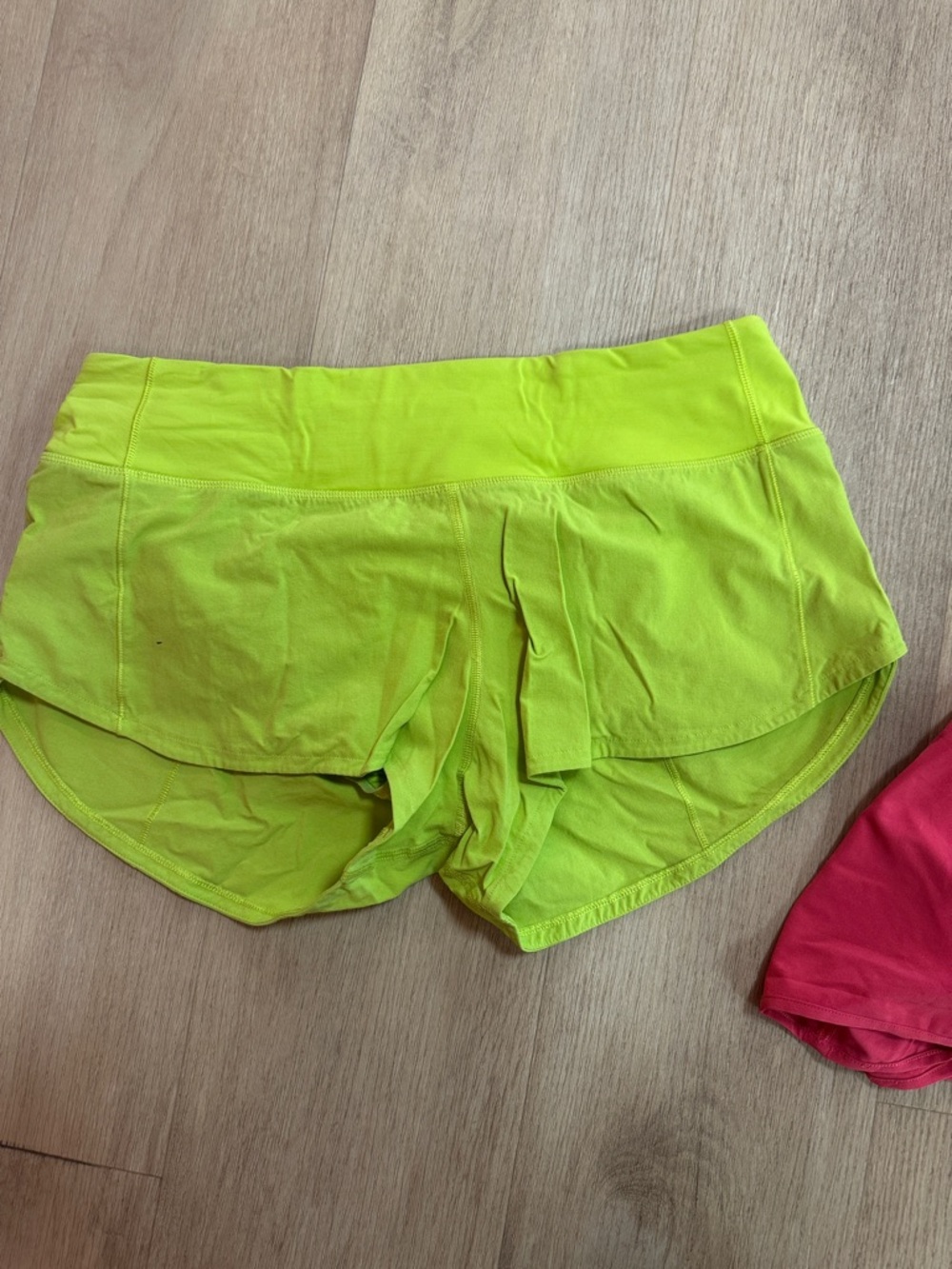 Neon Yellow Athletic Skort Shorts